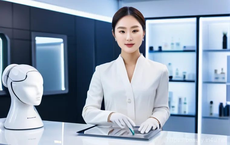 피부 미용 자격증 실무 중심 학습법 - **Image Prompt 2:** A serene and luxurious medispa treatment room, exuding a sense of calm and profe...