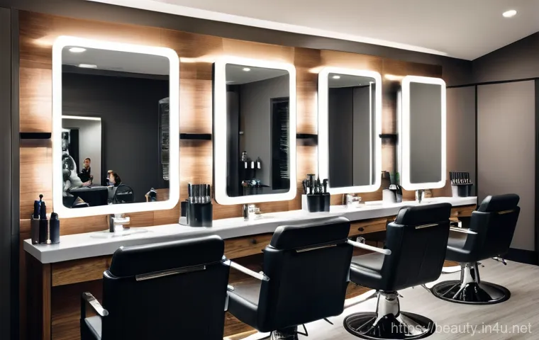 미용사 스케줄 관리 방법 - A friendly female hair stylist, in her early 30s, with a warm expression, is having a detailed consu... 미용사 스케줄 관리 방법 - A friendly female hair stylist, in her early 30s, with a warm expression, is having a detailed consu...